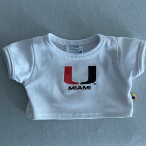 Build a bear / doll university of Miami shirt